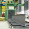 Q69 Steel plate continuous shot blasting cleaning equipment