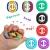 Import Rainbow Relief Stress Fidget sensory Toy Silicone finger exercise Hand Grip ring Toy from China