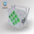 Import Rasha Quad 9pcs*10W 4in1 RGBW/RGBA Wireless LED Slim Par Light For Event Party With IRC Remote Control from China