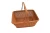 Import Rattan Rectangular Shopping Basket Picnic Basket Portable Woven Storage Vegetable Basket with Handle from China