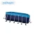 Import Rectangular metal frame mobile inflatable adult pools swimming outdoor above ground Commercial metal frame pool from China