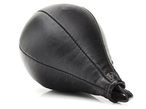 Reedot Private logo Long Life Genuine Leather Boxing Speed Bag Punching Ball with Swivel Training MMA Speed Ball