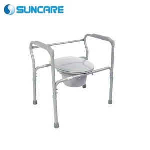 Rehabilitation therapy Supplies CE approved Commode Chair r with bedpan
