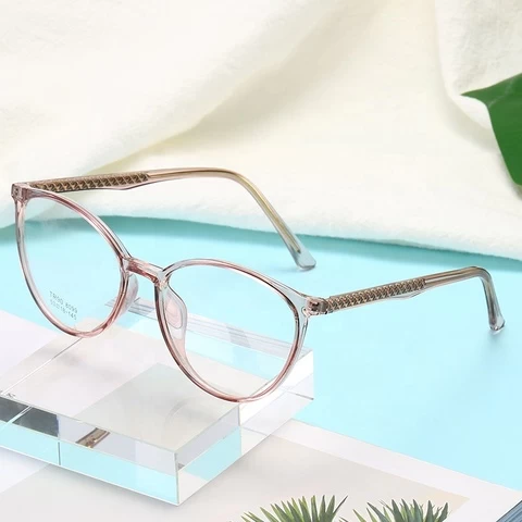 RENNES Round ultralight 13g transparent glasses tr90 spectacle frame optical glasses custom