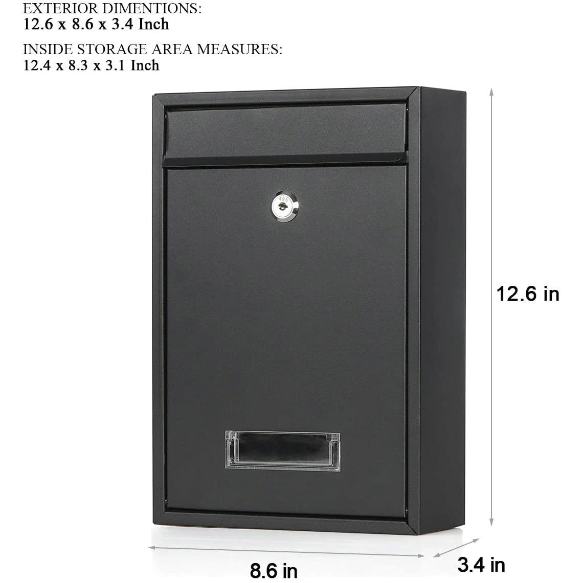 residential wall mounted metal mailbox modern post delivery box cast metal mailboxes