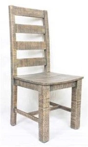 Restaurant furniture cafe chair Rustic Antique Style Solid Reclaimed Wood Dining Chair