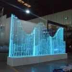 restaurant wall decoration led glowing water bubble wall hotel restaurant furniture