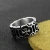Import Retro ancient goth rock casting embossing jewelry titanium 316l stainless steel cross unisex ring from China