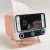 Import retro desktop TV shape tissue box heightened base mobile phone watch TV card slot rack from China