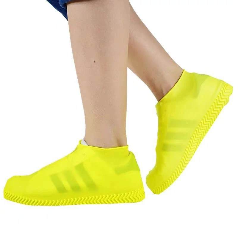 Reusable rubber silicone rain shoes covers shoe protector non slip rain shoe covers
