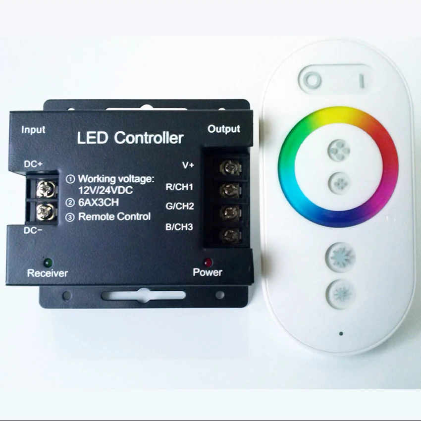 RF wireless touch remote control RGB LED controller