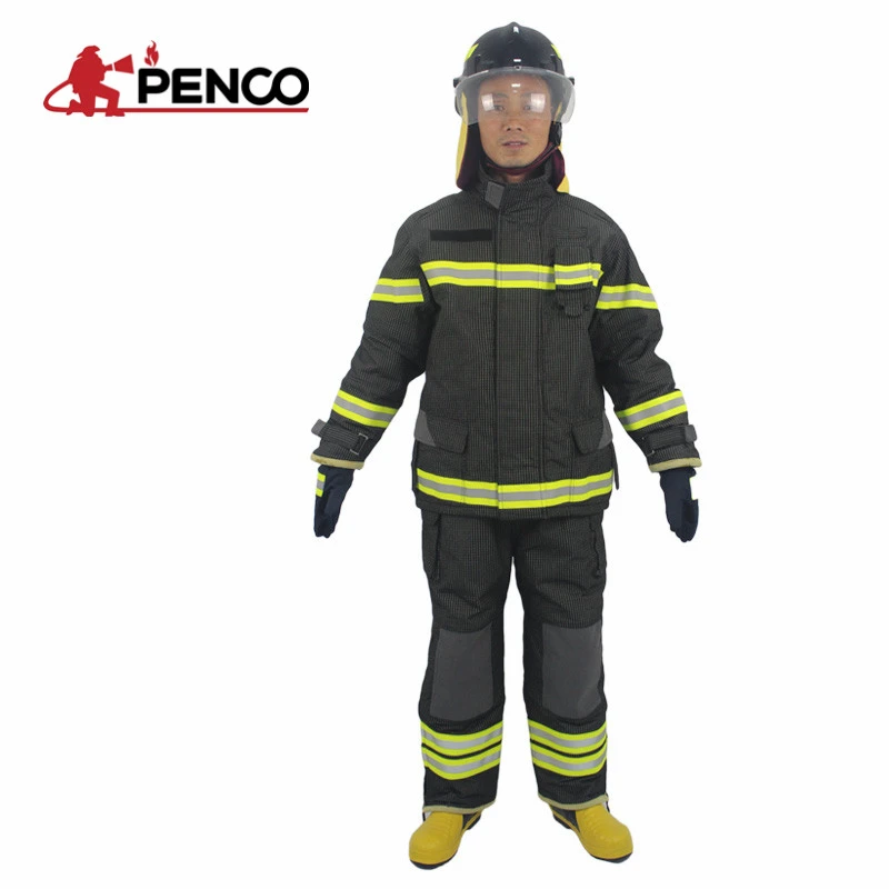 Rip Stop Classic Nomex 4 Layers Fire Fighting Jacket &amp; Bib Overalls