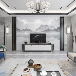 Rock Plate Background Wall Living Room Light Luxury Stone Slab Marble TV Wall Modern Minimalist Decoration Cabinet slab