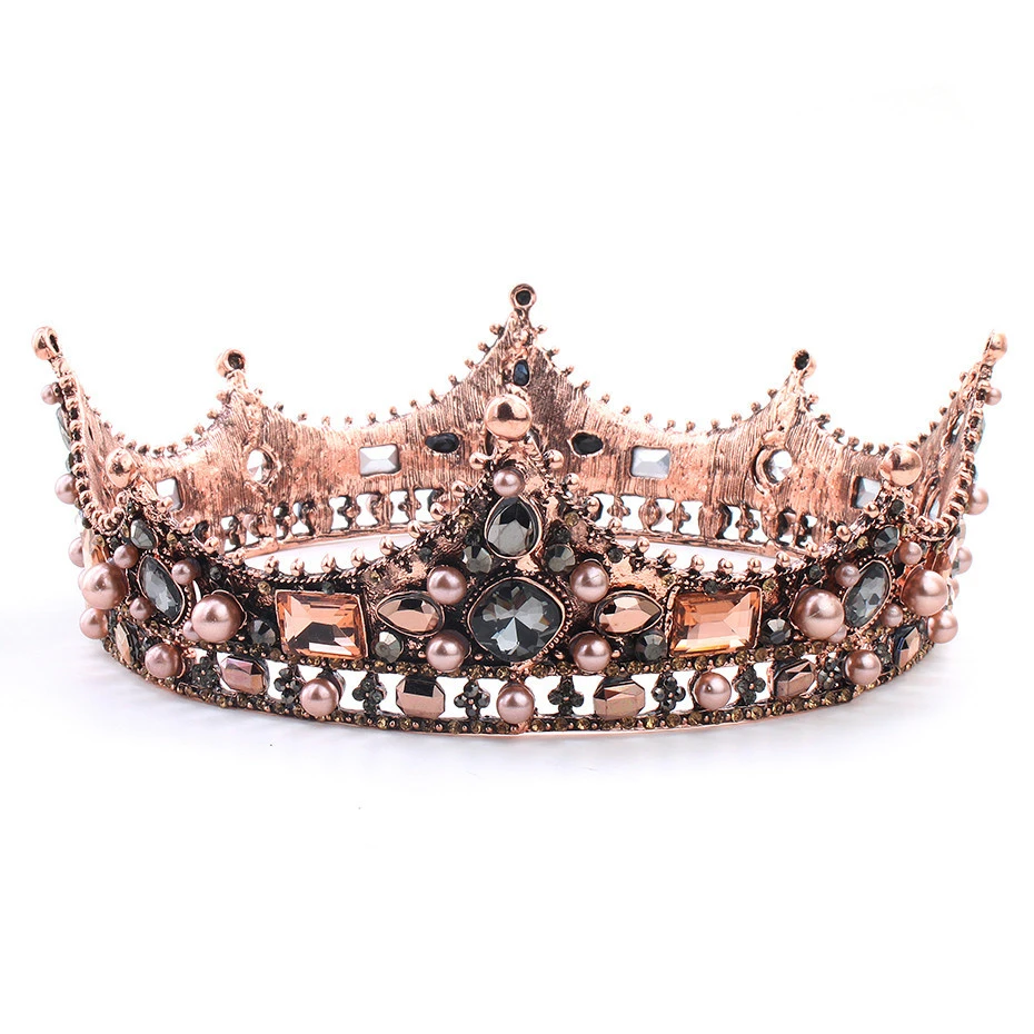 Romantic Retro Bridal Hair Accessories for Girls Wedding Party Princess Tiara Bridal Crown