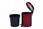 Round Step Trash Can,Stainless Steel Waste Bin For Home,Limited Space