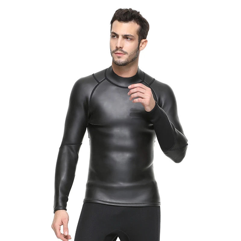 SBART New Design 2mm Neoprene Smooth Skin Custom Men&#x27;s Surfing Suit Semi-Dry Suits Wetsuit Top