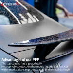self-adhesive vinyl transparent film paint protection clear TPU PPF