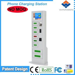 Self Service High Security Advertising Vending machine Commercial mobile charger station APC-06B