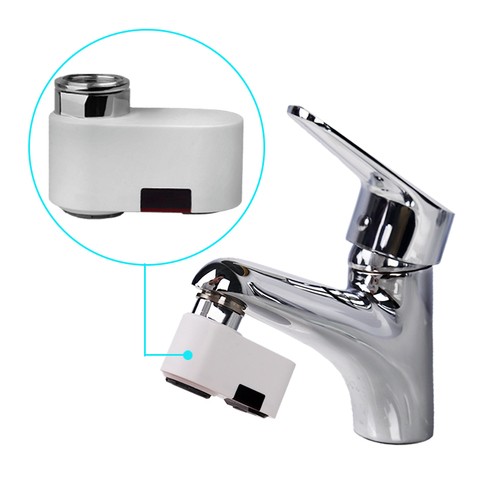 sensor basin faucet adapter ABS  white color tap adapter save water adapter