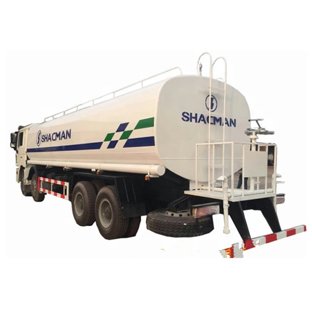 SHACMAN 8*4 LHD 25000 Liter Water Transport Tank Truck Manufacturer with Water Pump
