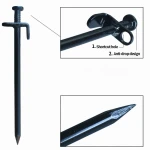 SHENDUN High quality Outdoor Camping Titanium Tent Peg stake
