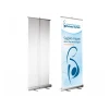 Shop scrolling pull up display stand heavy duty wide base 2m digital single sided roll up banner