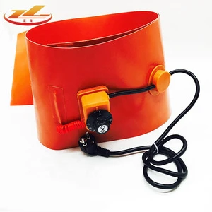 Silicone induction gas heater with cable strap