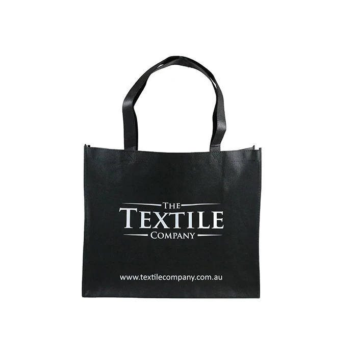 Silk Screen Printing  PP non woven bag with "X" stitching stronger handle custom Cloth shop supermarket Shopping Bag