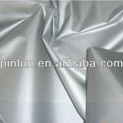 silver coating 210t polyester taffeta fabric