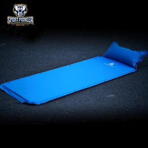 Single People Foldable Camping Picnic Single People Self-inflatable Mat with Pillow