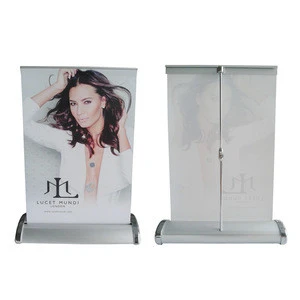 Single sided mini roll up banner stand at A4 or A3 size