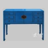 six drawer two door antique style chinese console table