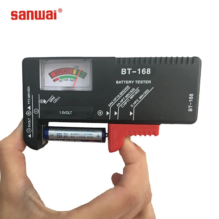 small laptop battery capacity tester BT-168 for testing dry battery and universal button cell