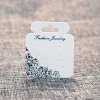 Small MOQ fashion jewelry packaging earring cards for jewelry display