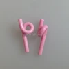 Snail wire guides pigtail ceramic wire guides for textile machine