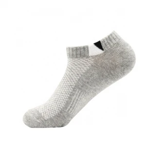 Socks manufacture wholesale promotional custom antimicrobial white cotton ankle socks men