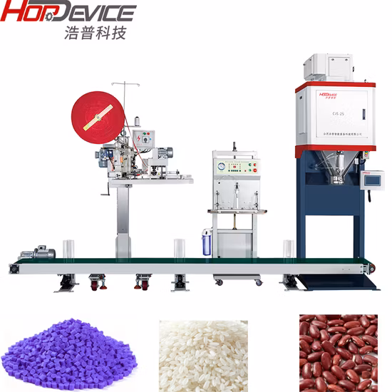 Automatic 10kg 25kg Rice Bag Filling Packaging Bagging Grain Seed Wood Pellet Packing Machine
