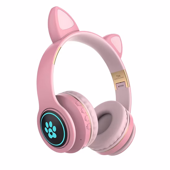 Import Customized Logo RGB Light Ear Cat Unicorn Wireless Earphones Bluetooth Earphones from China