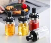 Spice Jars Glass Containers Seasoning Bottle Kitchen