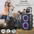Import Splendid mobile stand bluetooth woofer portable speaker with Radio and LED lights from China