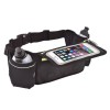 Sports touch screen sport running jogging hiking waterproof fanny pack waist bag with two water bottle holder