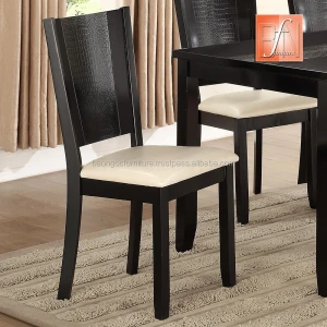 Square dining table set and 6 side chair