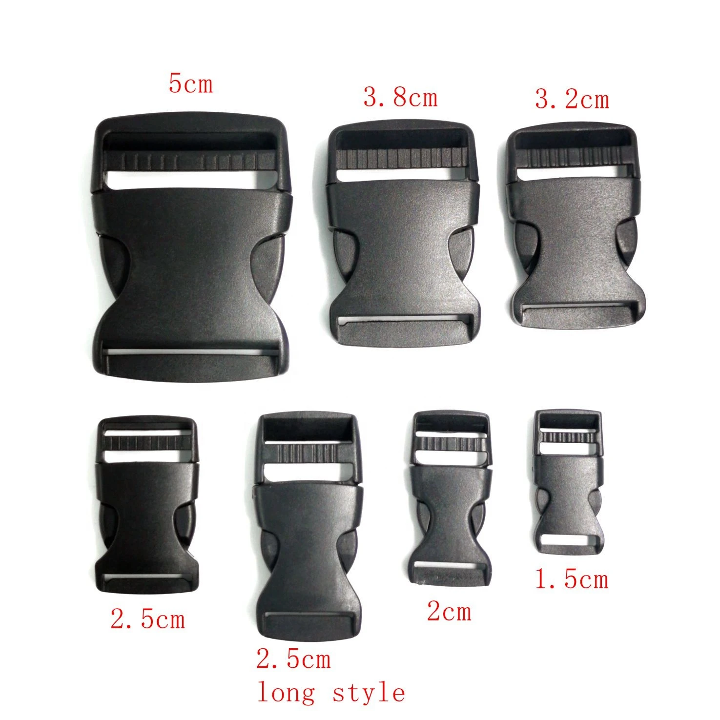 Square plastic backpack buckles for Luggage and backpack