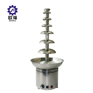 Stainless Steel 4/5/6/7 Layers Commercial Chocolate Fountain for sale