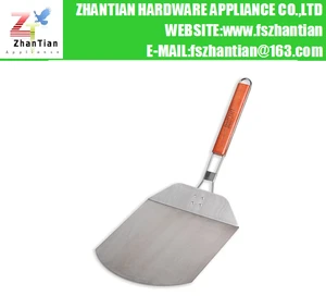 Stainless Steel BBQ Pizza Peel with Wood/PP Handle