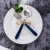 Import stainless steel ceramic handle fruit fork and spoon flatware wholesale fork and spoon stainless steel cutlery with porcelain from China