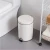 Import Stainless Steel Rectangular Soft-Close Trash Can with Foot Petal for Narrow Spaces Bathroom Waste Bin from China