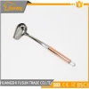 Stainless steel rose gold round handle kitchen utensils for cooking spaghetti
