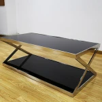 Stainless Steel round dining table with rotating centre