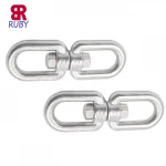 Steel swivelling ring for rigging / doyble swivel rings